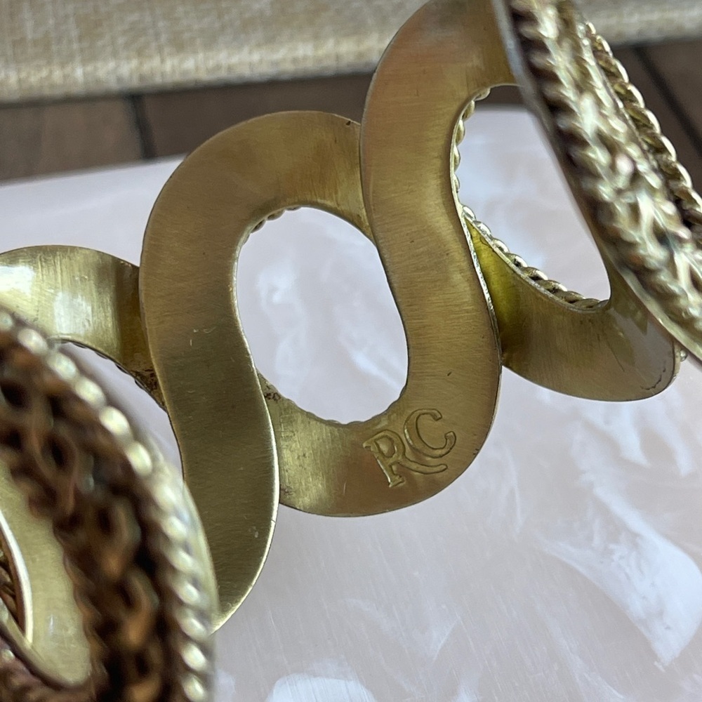 Rustic Cuff Gold Tone Cuff, Flexible, Includes Pouch, Casual, Comfortable, - Picture 9 of 16